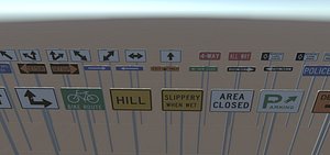 Road sign - Big pack
