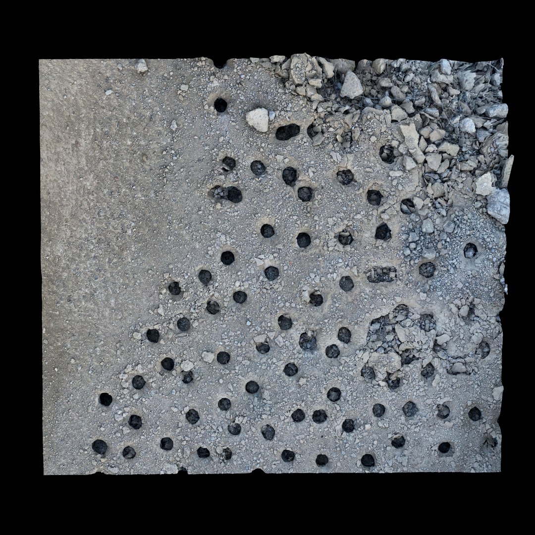 3D Gravel Ground Concrete Holes 01 - 3D photogrammetry model scan of concrete ground surface with holes model https://p.turbosquid.com/ts-thumb/sn/U3J2ul/5r/gravelgroundconcreteholes01top/jpg/1672851648/1920x1080/fit_q87/14c0e60aa7c9db9599b95b85dea87aebae080f4b/gravelgroundconcreteholes01top.jpg