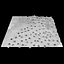 Furos de concreto no solo de cascalho 01 - varredura do modelo de fotogrametria 3D da superfície do solo de concreto com furos