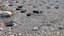 Furos de concreto no solo de cascalho 01 - varredura do modelo de fotogrametria 3D da superfície do solo de concreto com furos