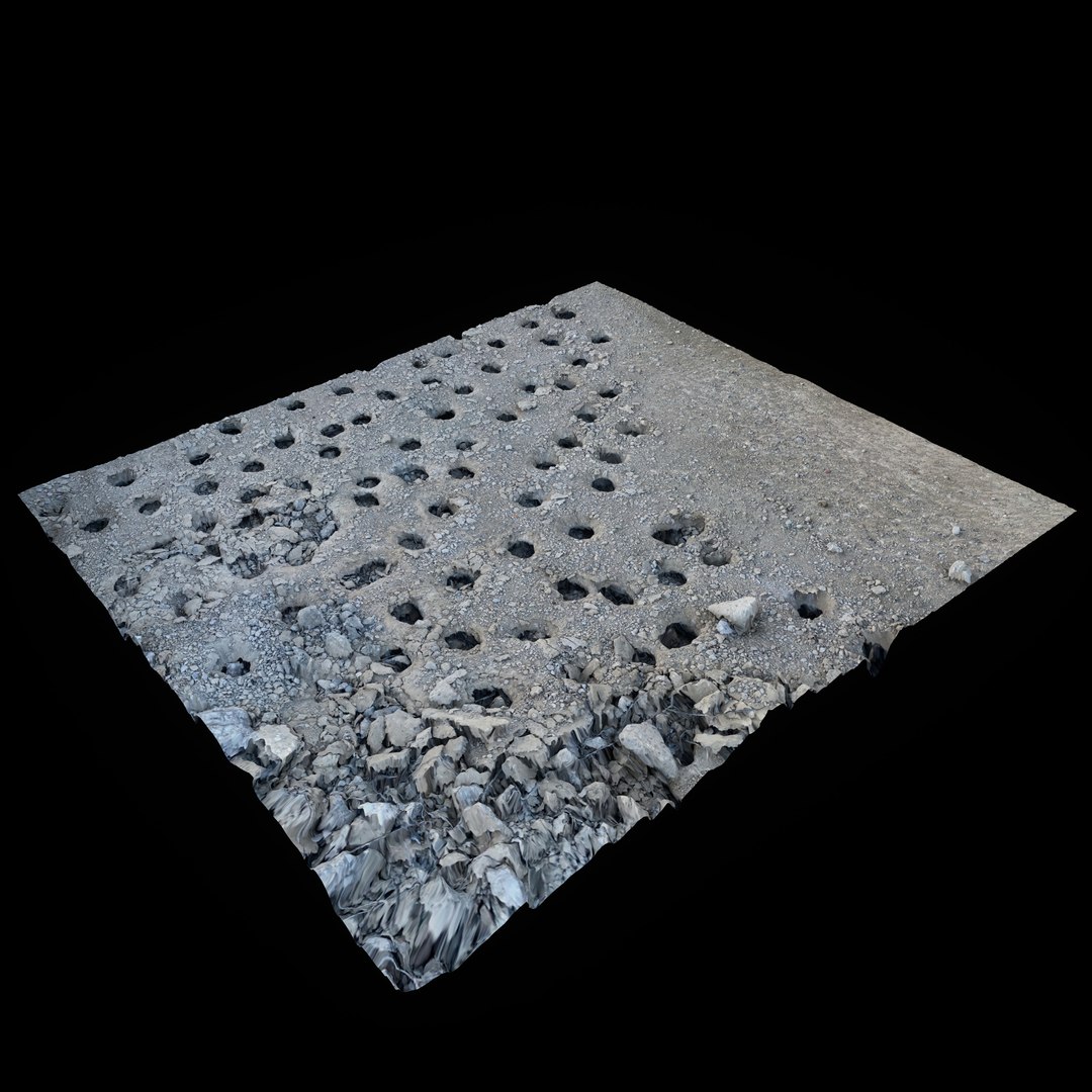 3D Gravel Ground Concrete Holes 01 - 3D photogrammetry model scan of concrete ground surface with holes model https://p.turbosquid.com/ts-thumb/sn/U3J2ul/Ve/gravelgroundconcreteholes01left/jpg/1672851633/1920x1080/fit_q87/fe7259ff081ffeb5d8dc4541de06cb6c3291d6aa/gravelgroundconcreteholes01left.jpg