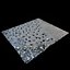 Furos de concreto no solo de cascalho 01 - varredura do modelo de fotogrametria 3D da superfície do solo de concreto com furos