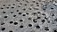 Furos de concreto no solo de cascalho 01 - varredura do modelo de fotogrametria 3D da superfície do solo de concreto com furos