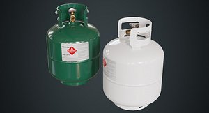 3D propane tank contains 1a
