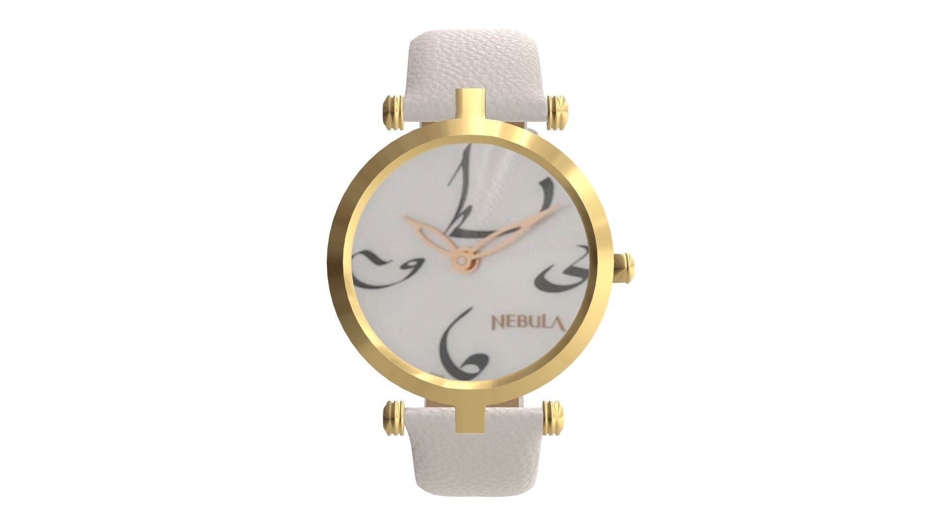 3D Titan Calligraphy By Nebula - 18 Karat Solid Gold Analog Watch ...