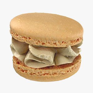 3D Cream Macarons 01 - Raw Scan
