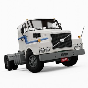 3D 1980 Volvo N1020 Truck