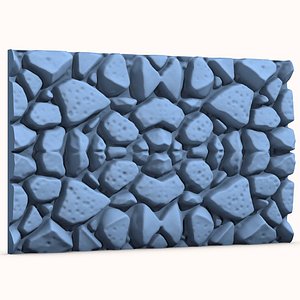 Seamless Stone Wall 1 model
