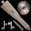 Saw Bat mit Bolt Studs