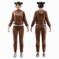 Girl in tracksuit