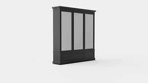 Nobleman display cabinet black