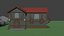 Low-Poly Farm  House 3D Model