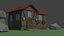Low-Poly Farm  House 3D Model