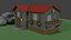 Low-Poly Farm  House 3D Model