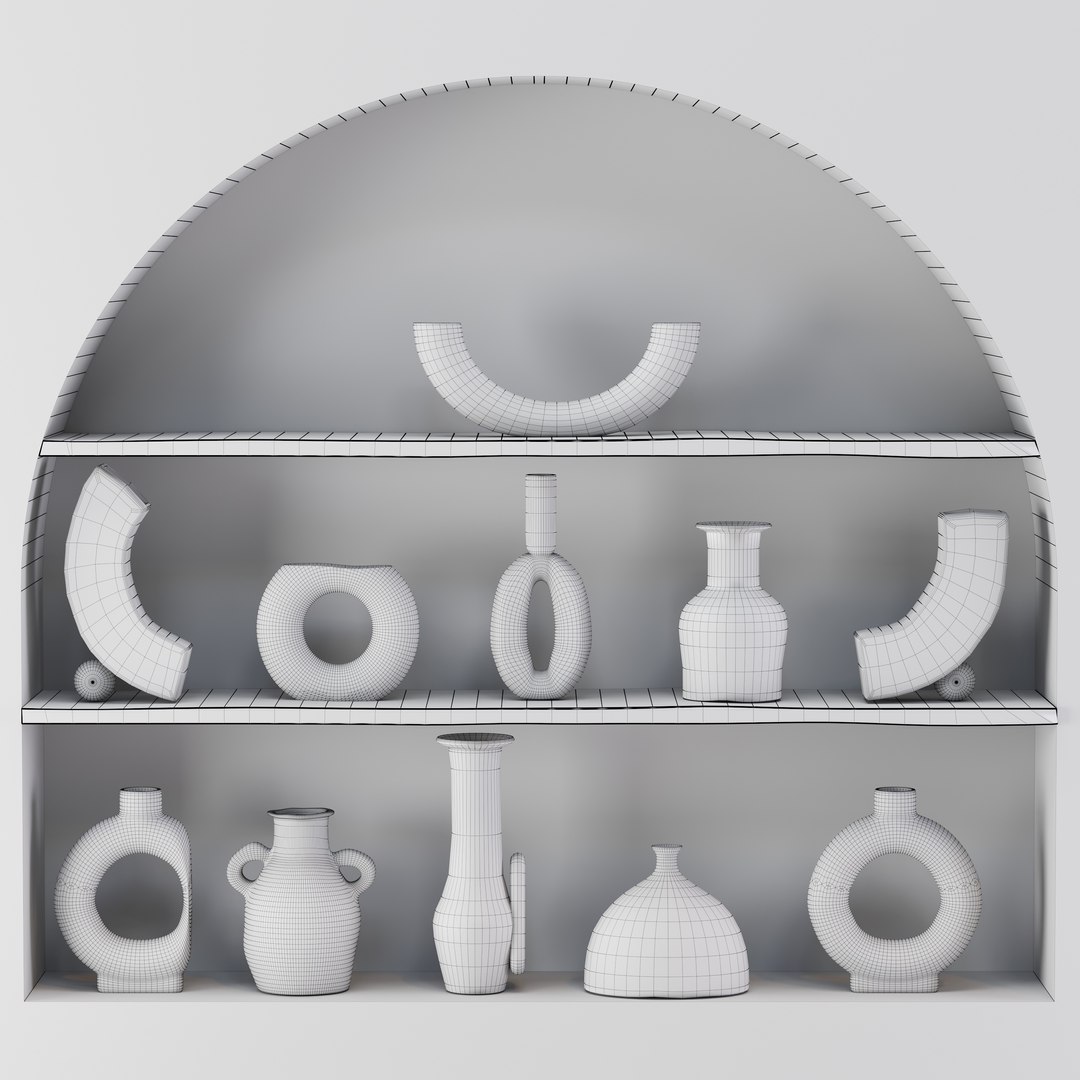 Decor Vase Set42 3D Model - TurboSquid 1801161