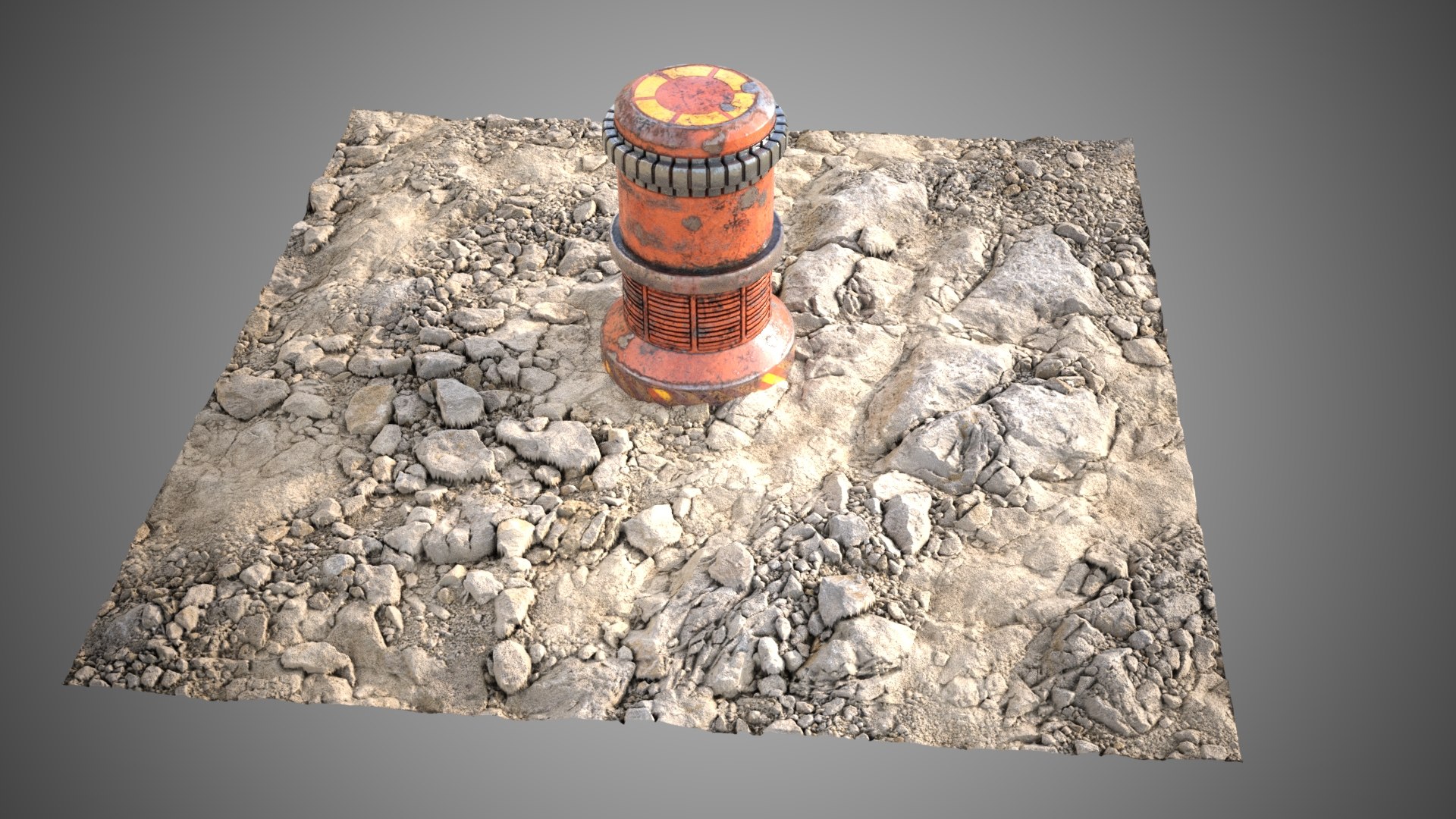 Stones sand ground tile 3D - TurboSquid 2179703