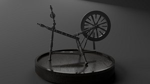 wheel spinning 3D