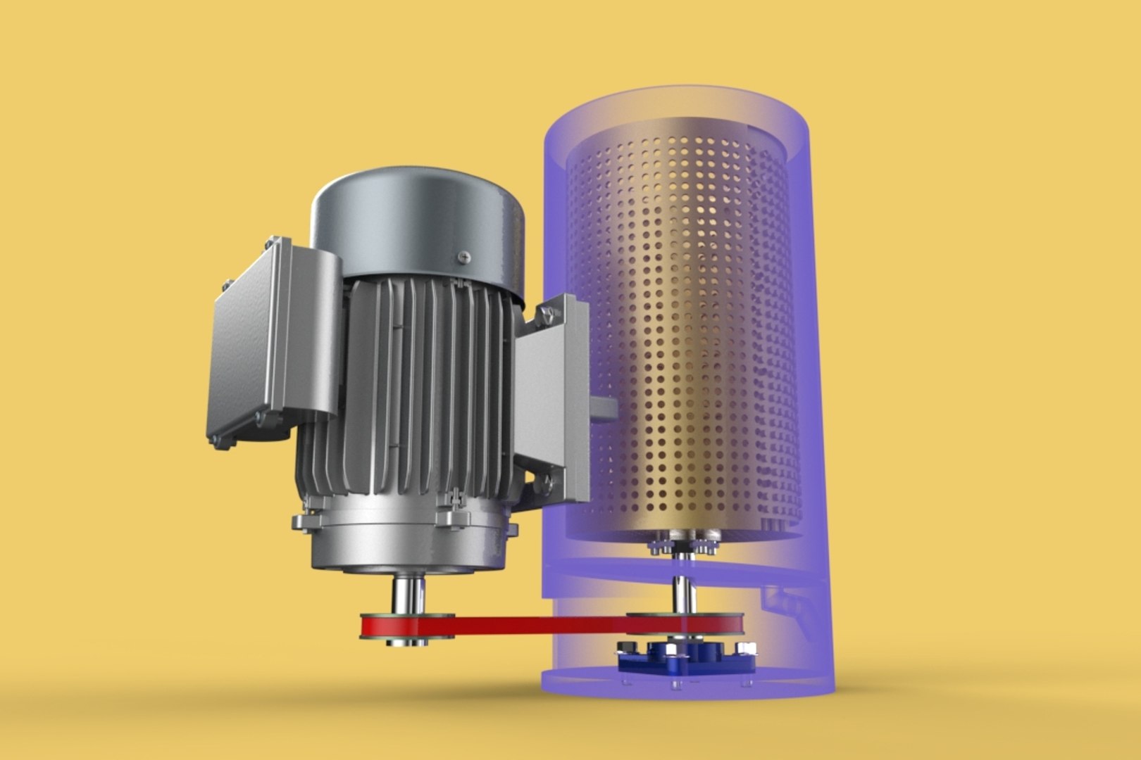 CENTRIFUGAL SPIN SPINNER DRYER MINI HYDRO OIL DRYER MACHINE 3D