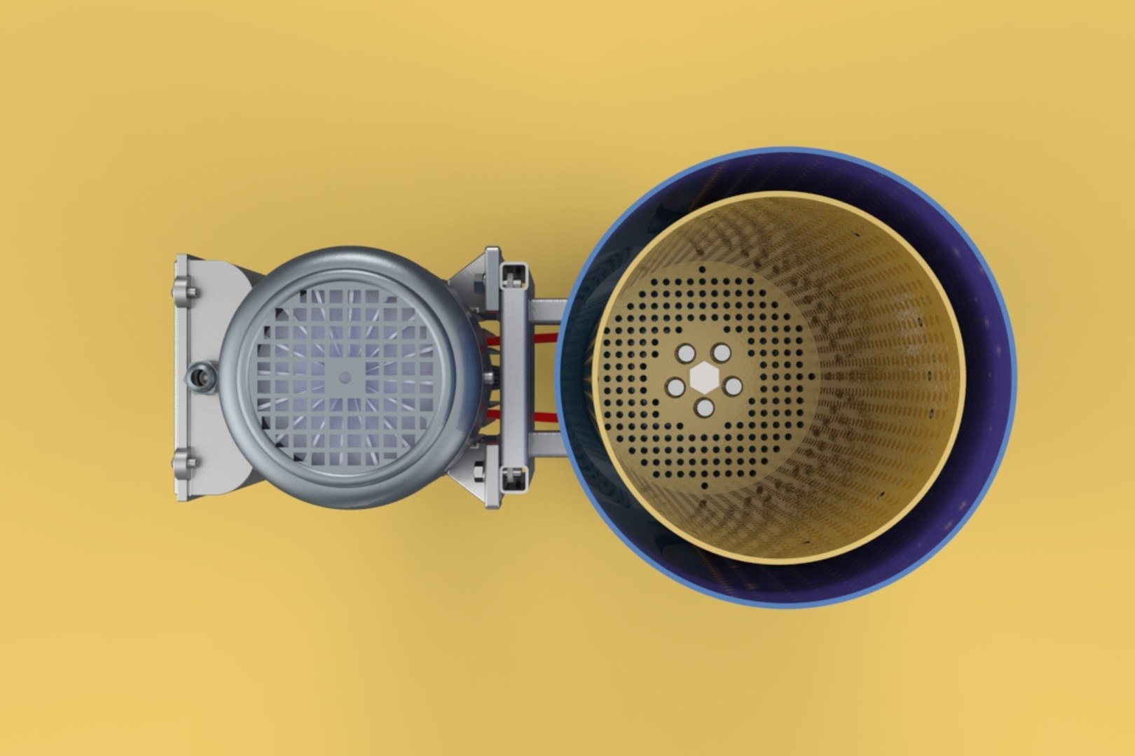 CENTRIFUGAL SPIN SPINNER DRYER MINI HYDRO OIL DRYER MACHINE 3D