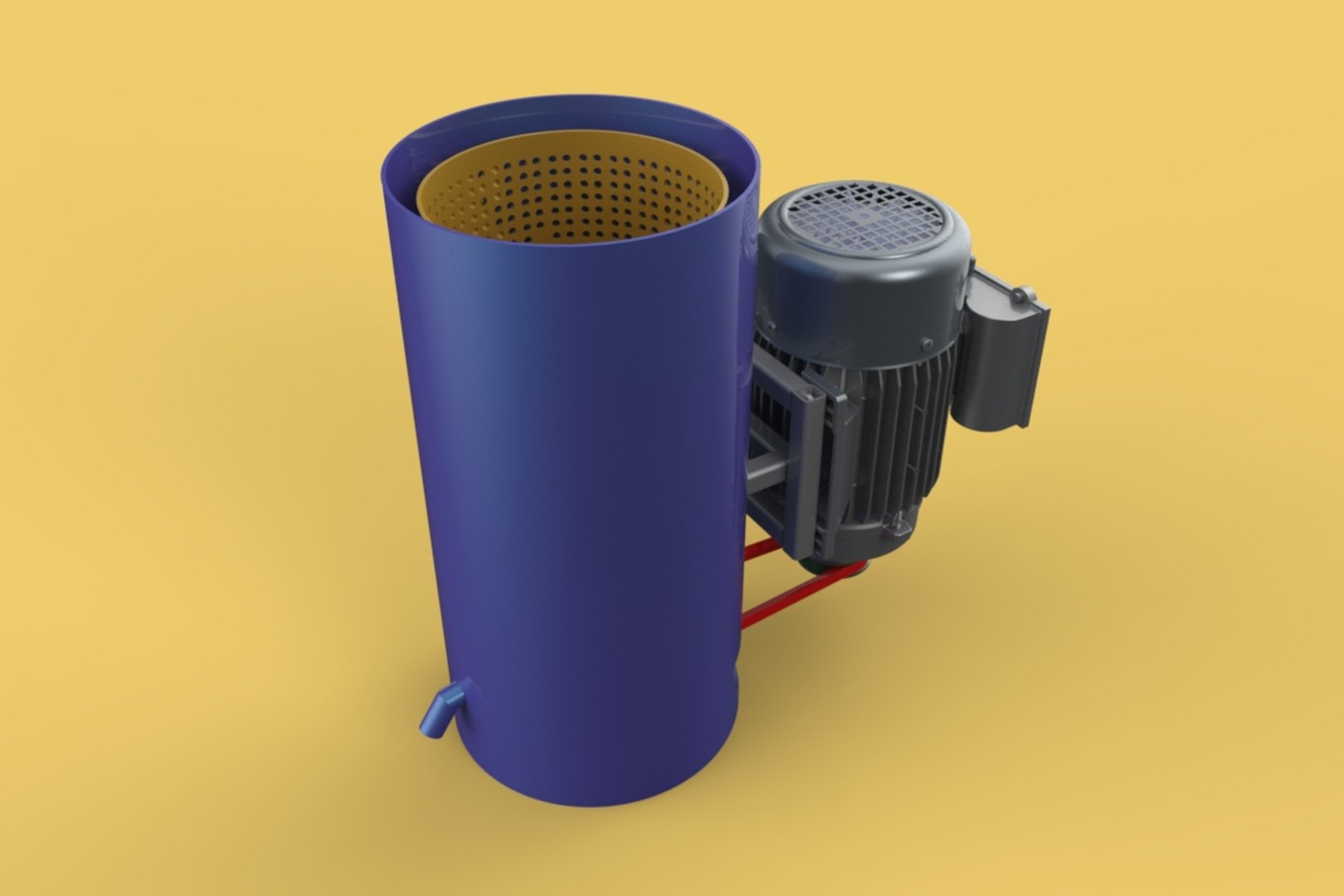 CENTRIFUGAL SPIN SPINNER DRYER MINI HYDRO OIL DRYER MACHINE 3D