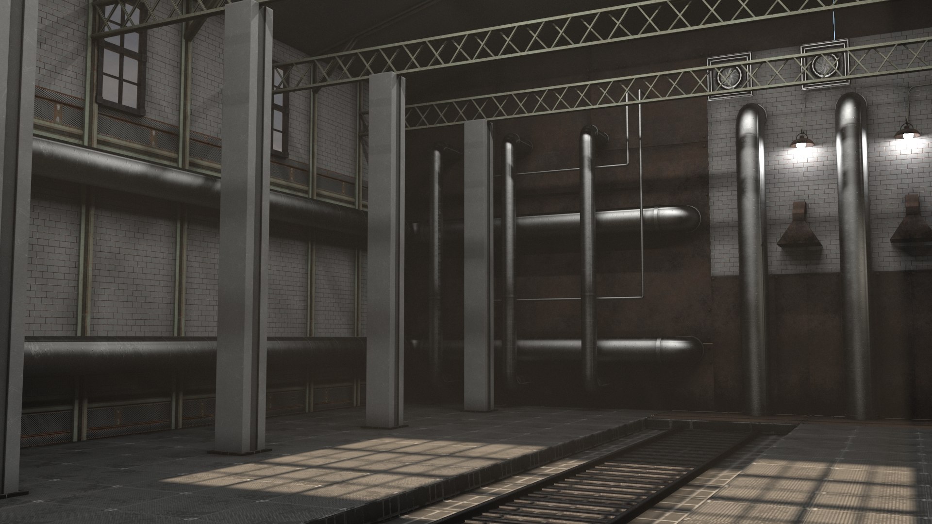 3D Model Industrial Factory Interior - TurboSquid 1831389