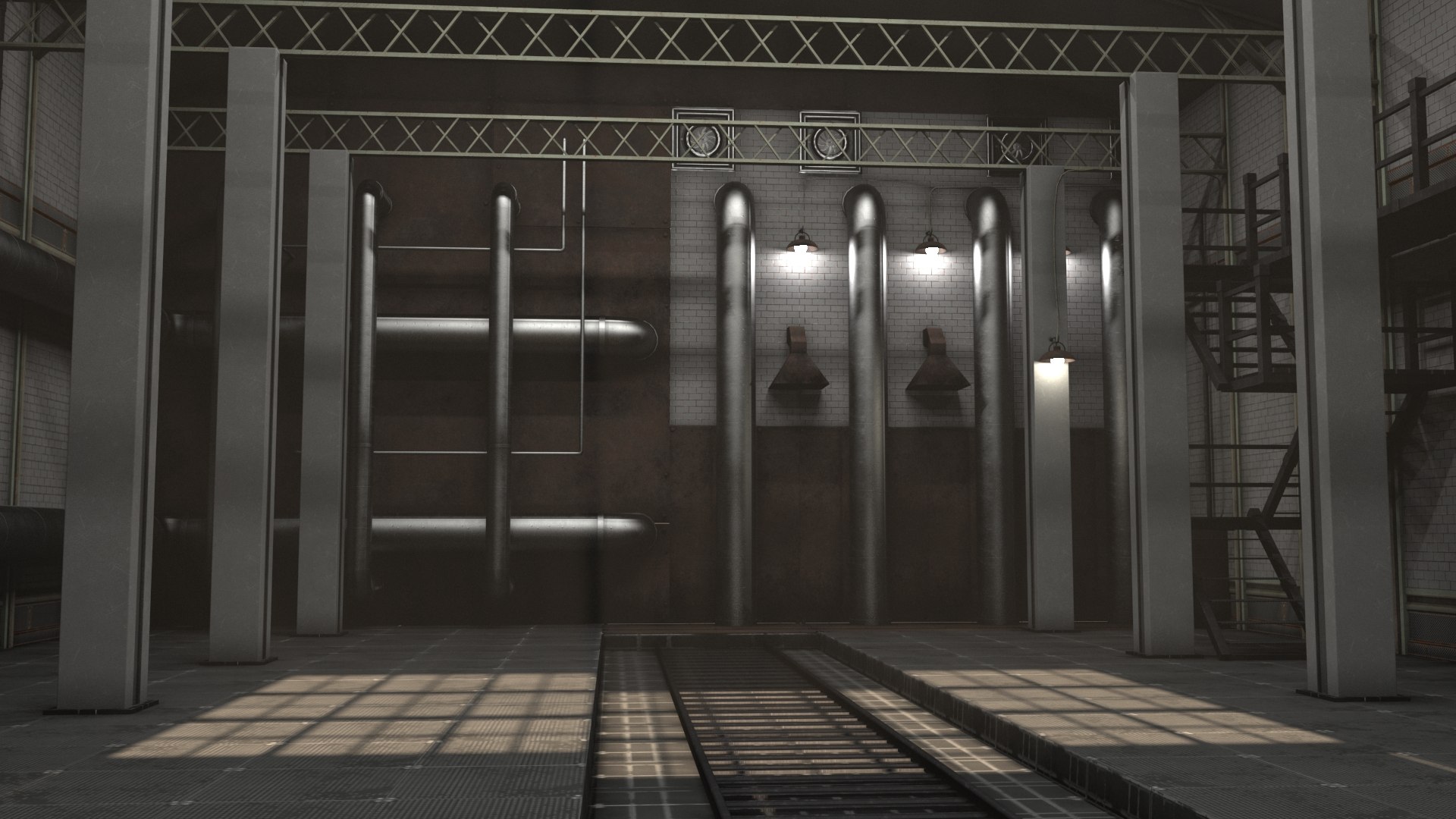3D Model Industrial Factory Interior - TurboSquid 1831389