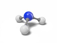 3D Ammonia Molecular model NH3