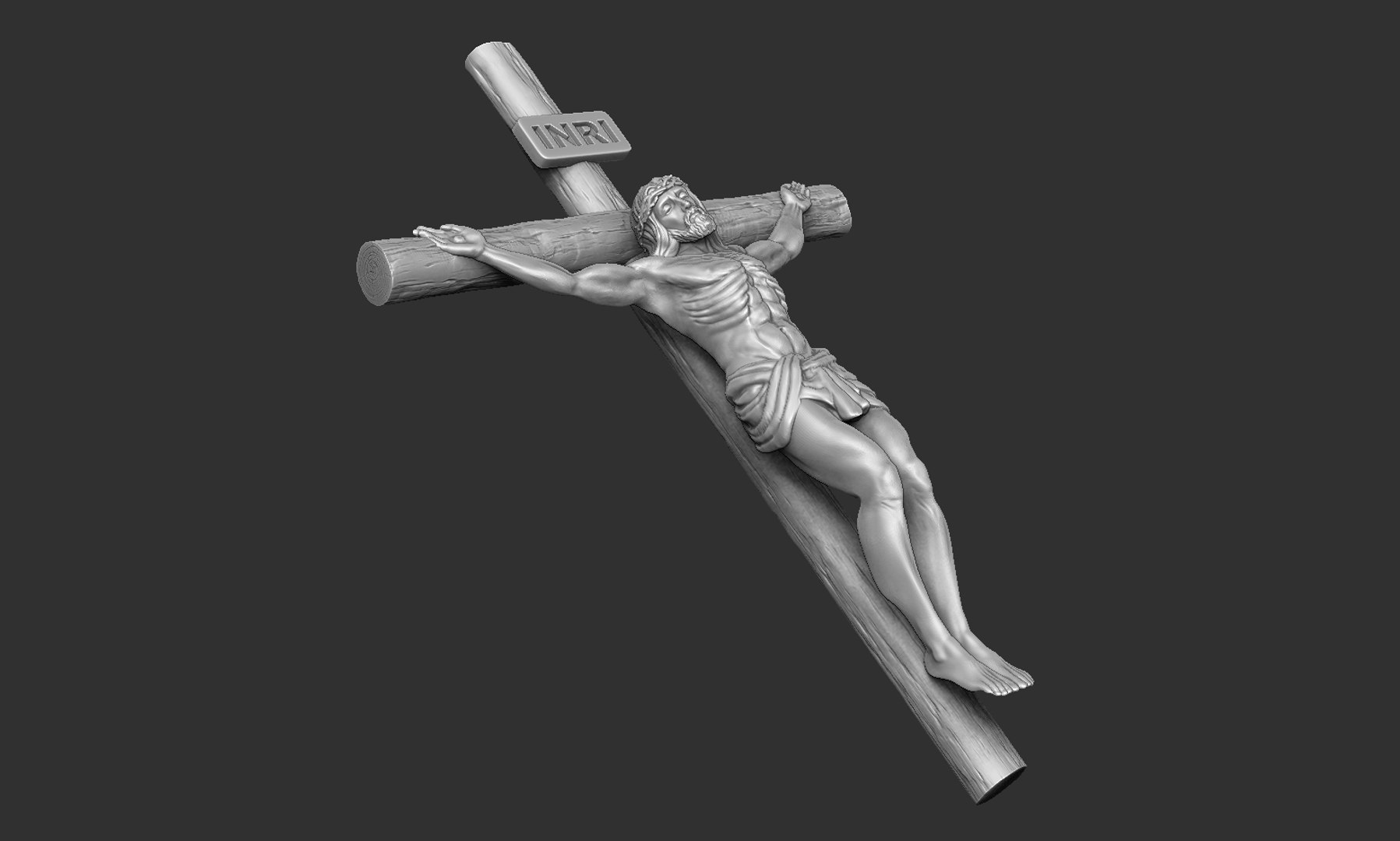 Crucifixion of Jesus Christ Cross Number 3 3D Print Model in Sculpture  3DExport