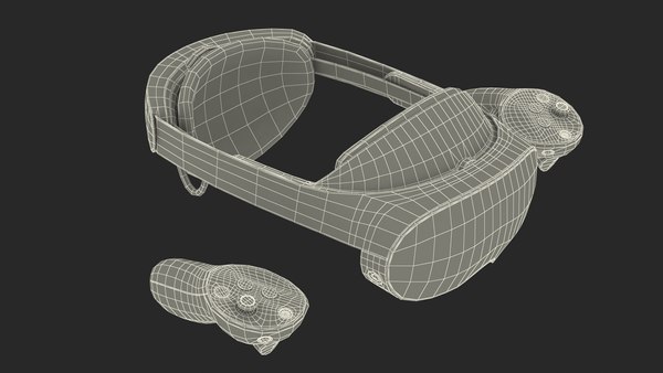 3D модель VR-гарнитура Meta Quest Pro с контроллерами - TurboSquid 2199155
