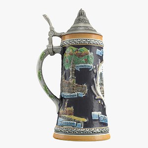 3ds realistic beer pint