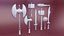 3D model Medieval Weapons and Viking Character