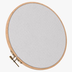 Wooden Embroidery Hoop with Fabric