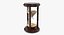 wood hourglass timer time 3D model