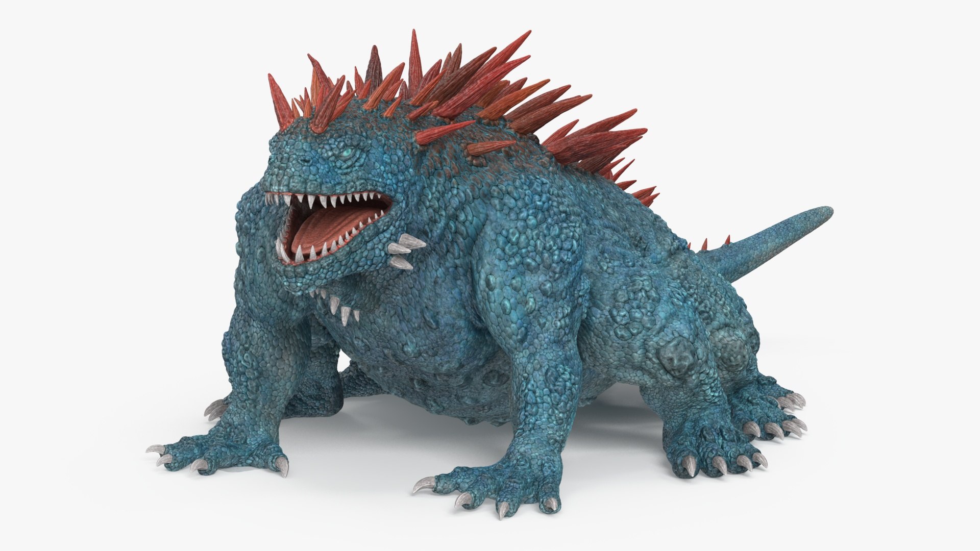 Basilisk in Attack Pose 3D model preview