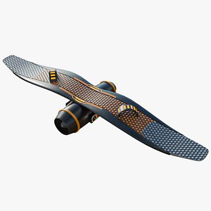 3D Sci Fi HoverBoard 6 All PBR Unity UE Textures Included