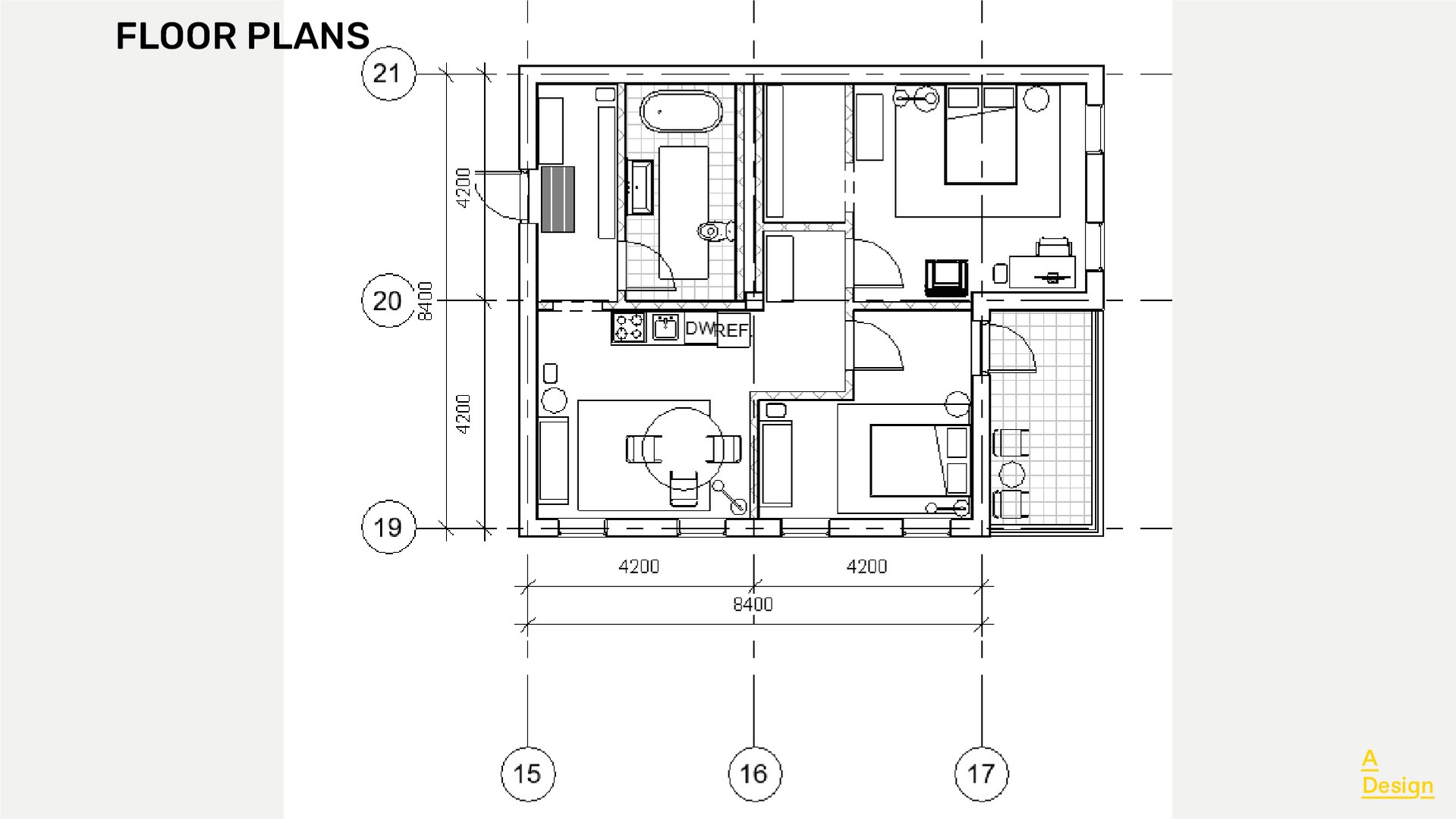 Apartment 75m2 - Revit Model 3D Model - TurboSquid 2017836