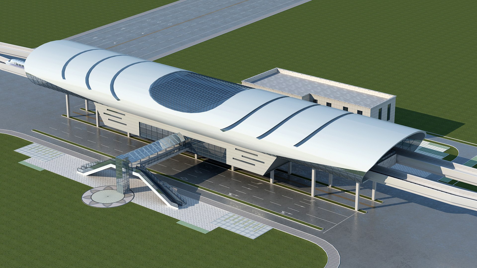 Light Rail Station Collection 01 Model - TurboSquid 1985523