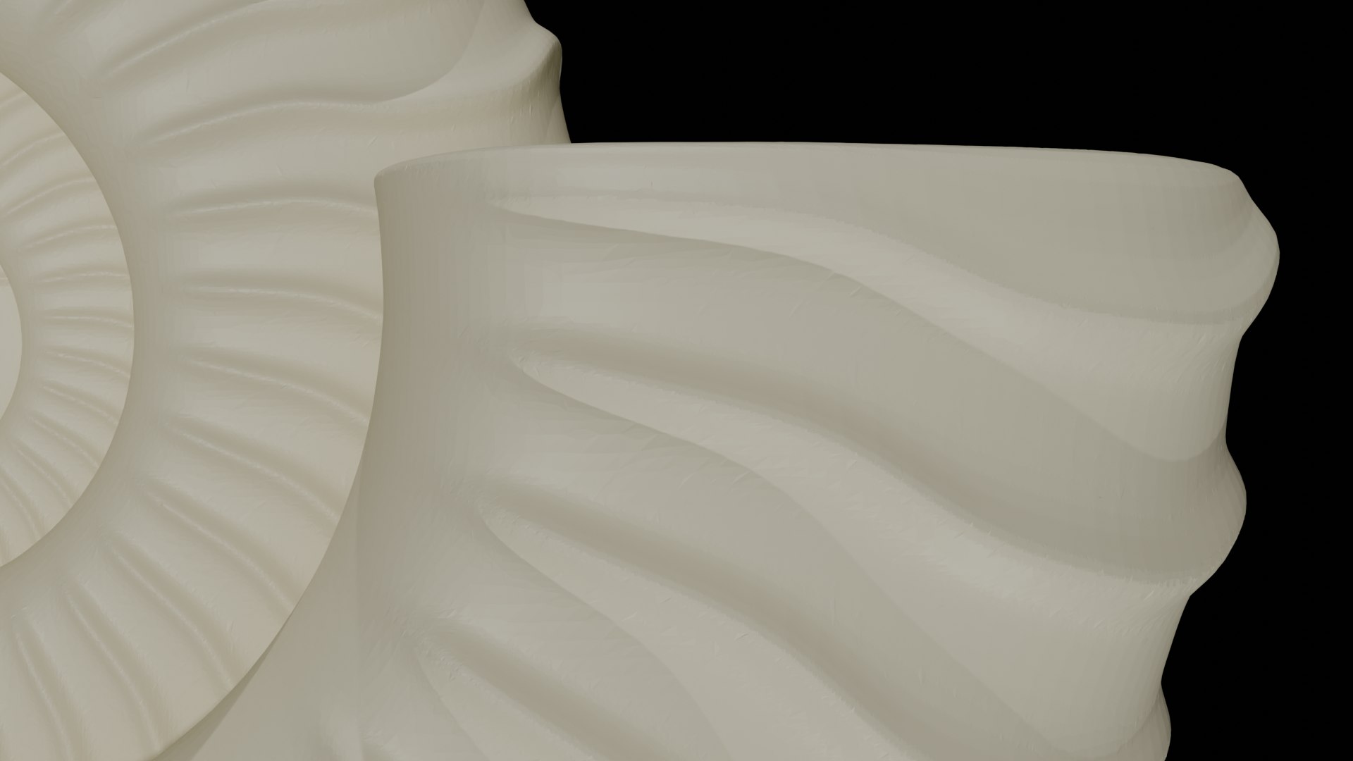 3D Ammonoid Shell With Falcate Ribs - TurboSquid 2294341