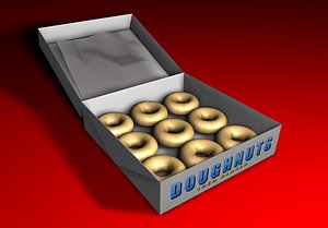 doughnuts sugar box c4d free