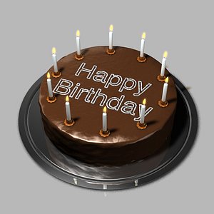 c4d birthday cake