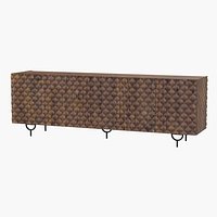 Rio Round Cut Media Console 106421 004