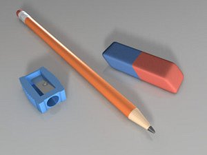 3d office tool pencil sharpener