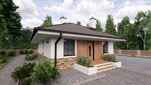 small bungalow 3D model