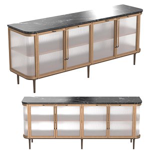 3D New format studio plano credenza model