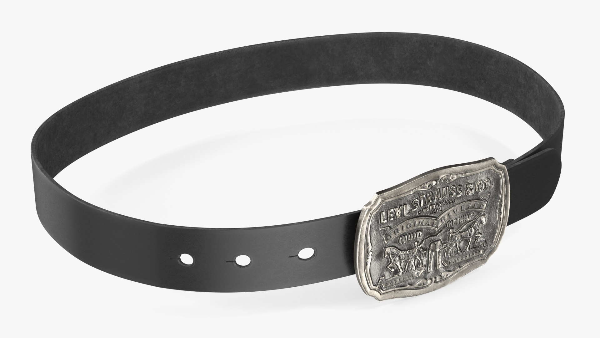 3D Levis Belt with Plaque Buckle model - TurboSquid 2040357