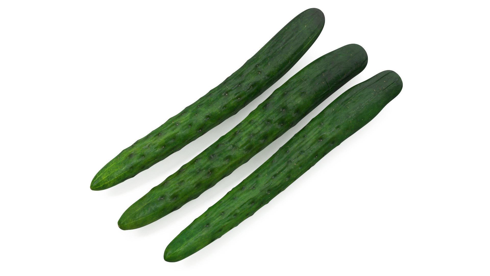 Japanese Cucumbers 3D model preview