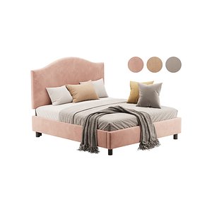 BED Libby Gray 3D model