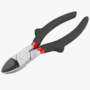 3d model diagonal pliers