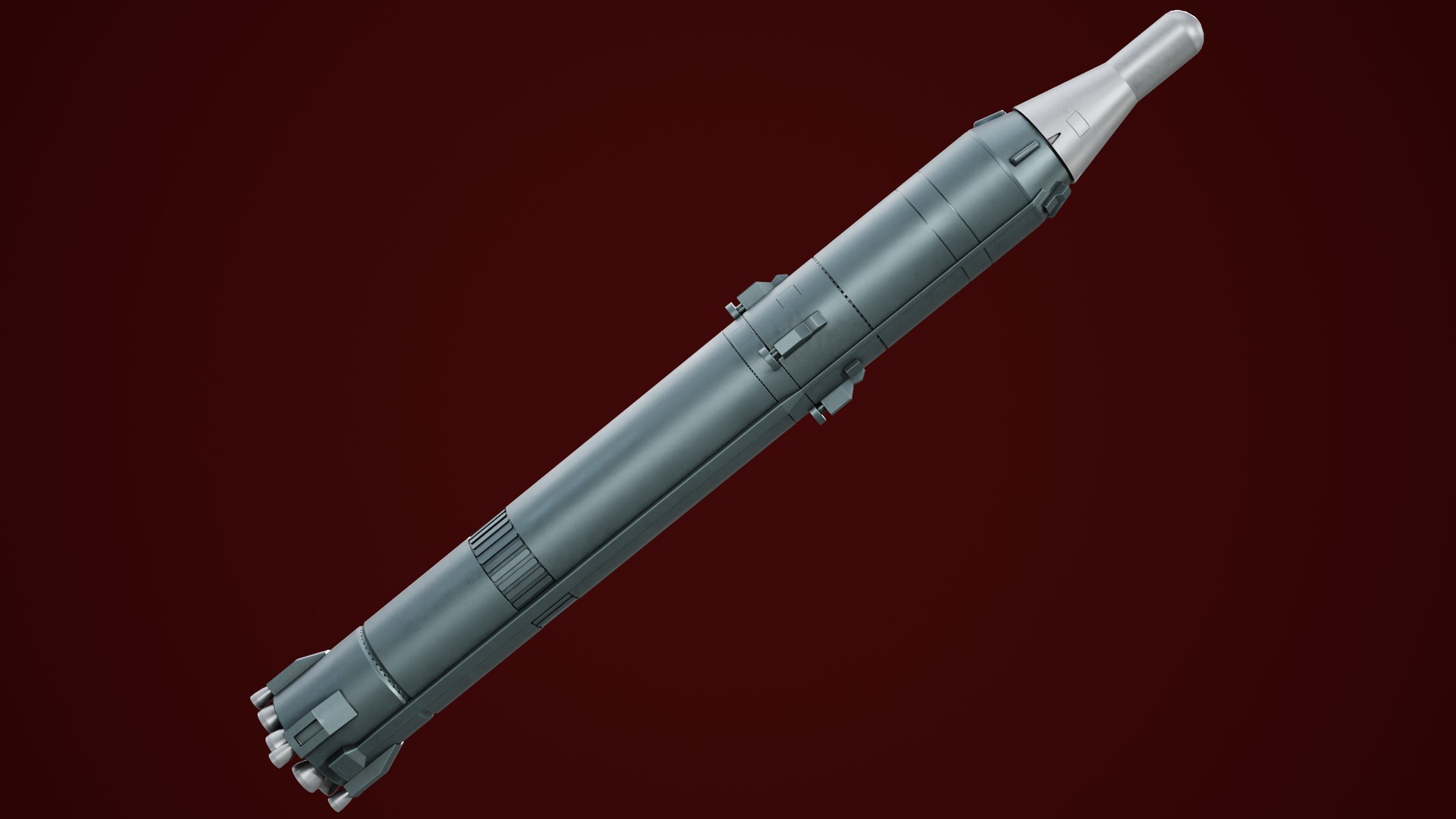 3D R36 Ballistic Missile Model TurboSquid 1857688