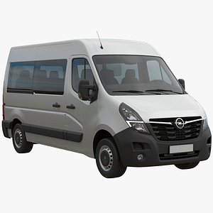 3D Opel Movano L2H2 passenger model